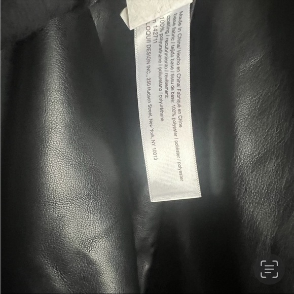 Eloquii Draped Faux Leather Dress, New with Tags, Black - Picture 4 of 7